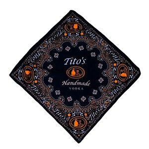 Tito’s Vodka Black & Orange Bandanna